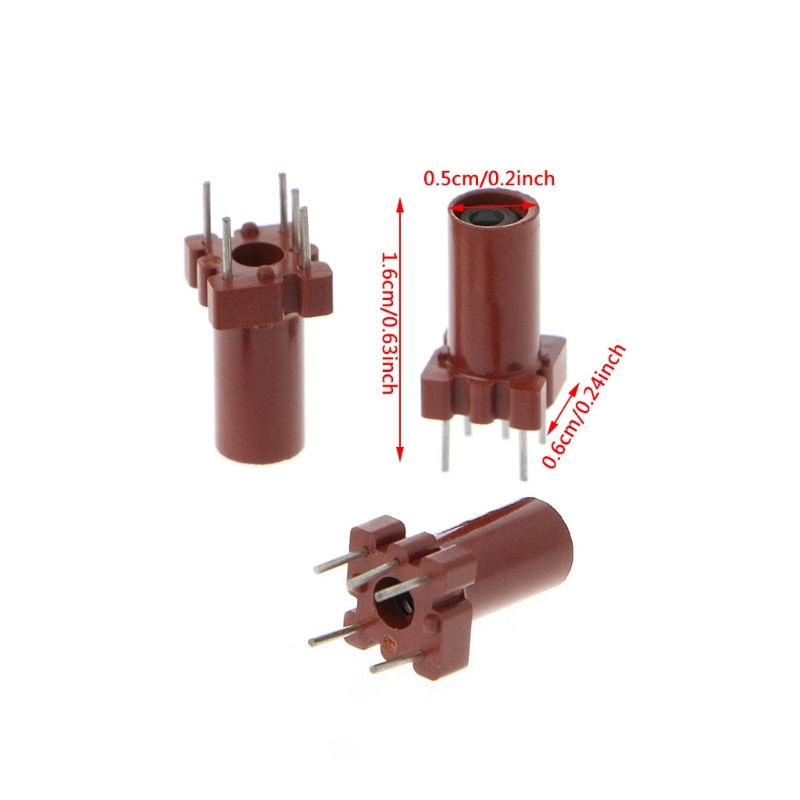 Noyau de Ferrite vide de squelette de coquille d'inductance réglable de 20 pièces aucune bobine d'inductance 25-100MHZ