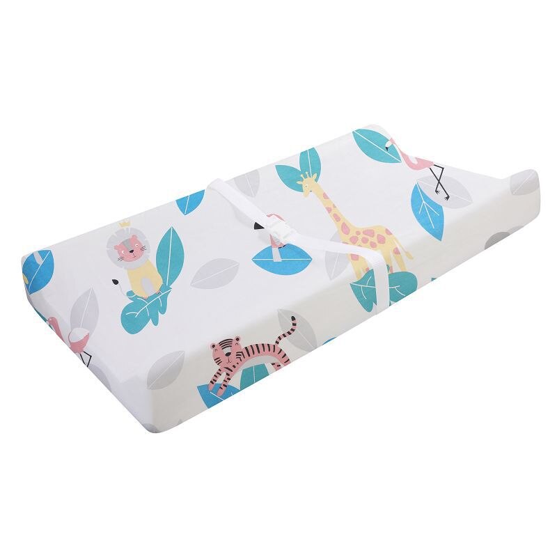 Bomuld krybbe lagen blød åndbar baby seng madras dække tegneserie nyfødt sengetøj til barneseng ark 89*44*13cm: Dwsj