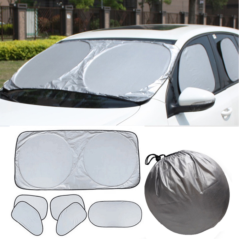 6pc Car Front Rear Sunshades For Citroen C4 C5 C3 Picasso Xsara Berlingo Saxo C2 C1 C4L DS3 Xantia DS4 C8 C-Elysee 2cv
