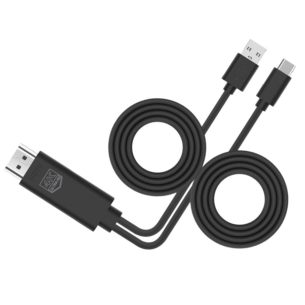 USB Adapter Cable for Tablet Laptop Mobile Phone Type-C 3.1 to Video Adapter: powered by