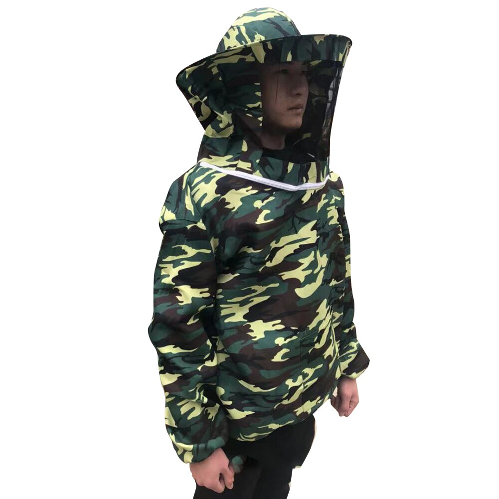 Combinaison de protection d'été, Camouflage Apiculture, vêtements unisexe avec capuche, Anti-abeille, voile de ferme, Costume
