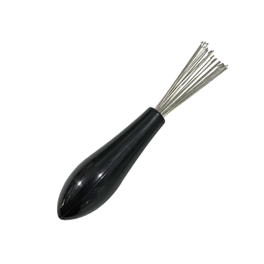 1pcs Hair Brush Cleaner Hairbrush Comb Cleaner for Removing Hair Dust Handle Embeded Comb Cleanup Hook Salon Removing Tool: black