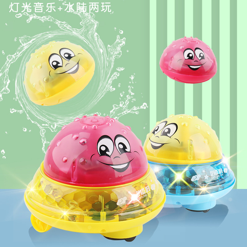 Bad Speelgoed Spuiten Water Licht Draaien Met Douche Zwembad Kinderen Speelgoed Voor Kinderen Peuter Zwemmen Party Badkamer Led Licht Speelgoed