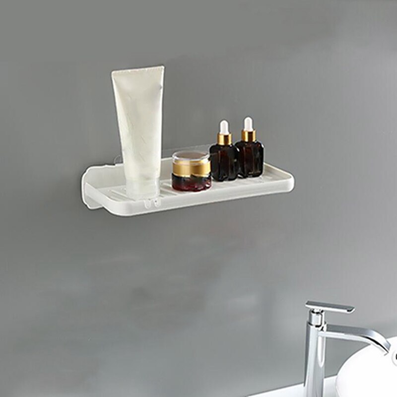 Wall-Mounted Soap Box Perforated Single-Layer Drain Soap Sponge Rack Kitchen And Bathroom Soap Rack