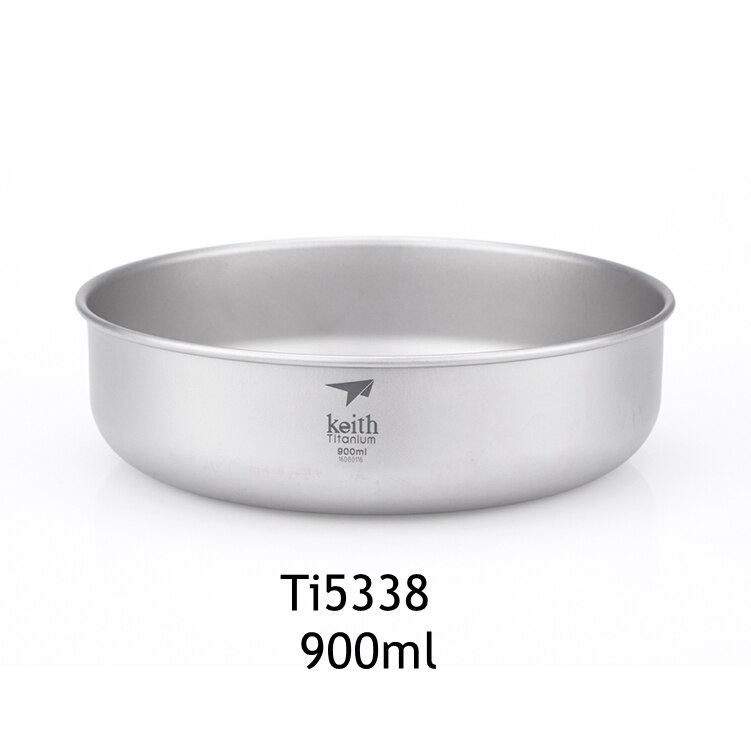 Keith camping pure titanium kommen 300ml-900ml kommen kookgerei servies bestek  ti5333-ti5338: 900ml