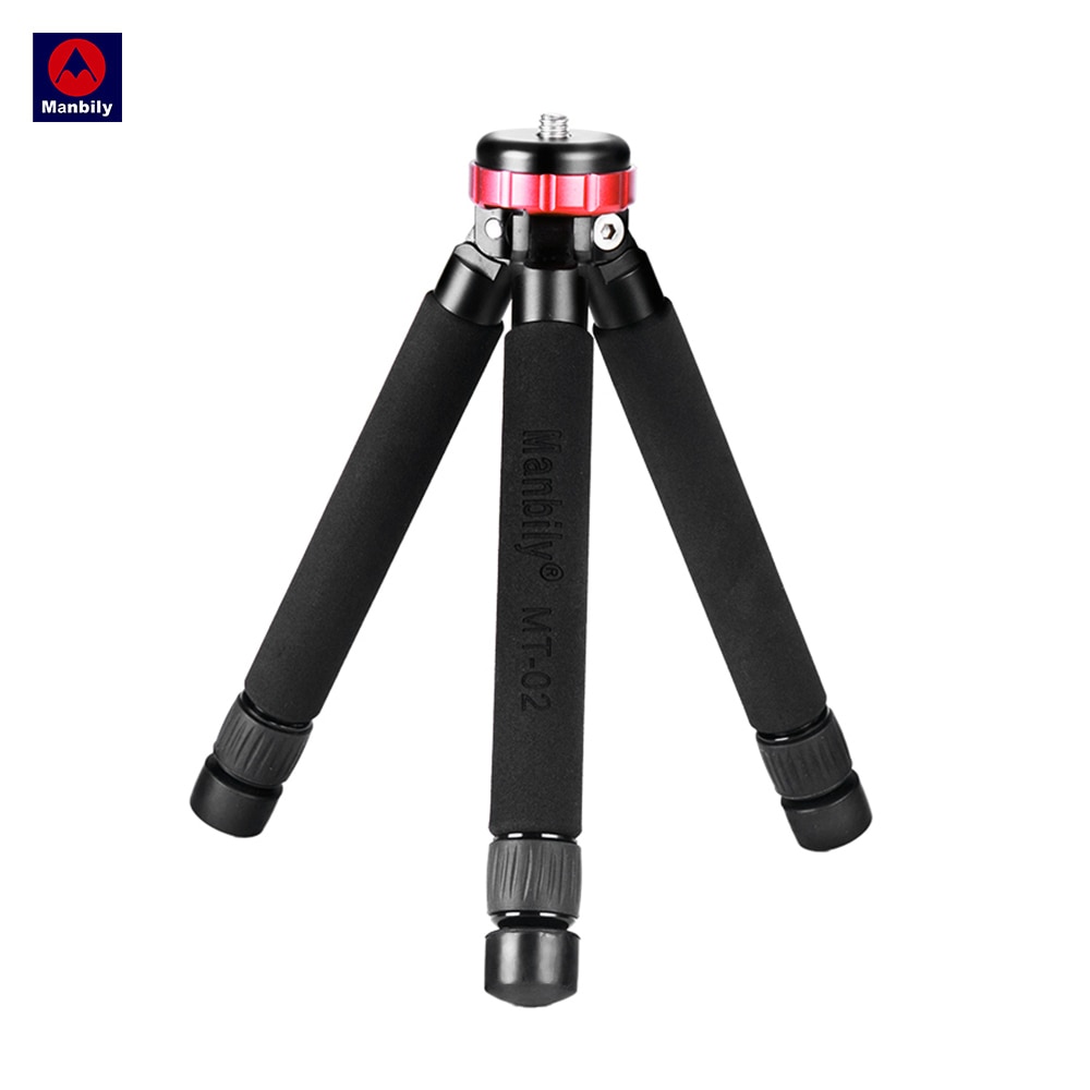 Manbily Desktop Tripod 2-Section Extendable Mini Tabletop Tripod 1/4 3/8&quot;Screw Mounts for Canon Nikon Sony DSLR Camera Camcorder