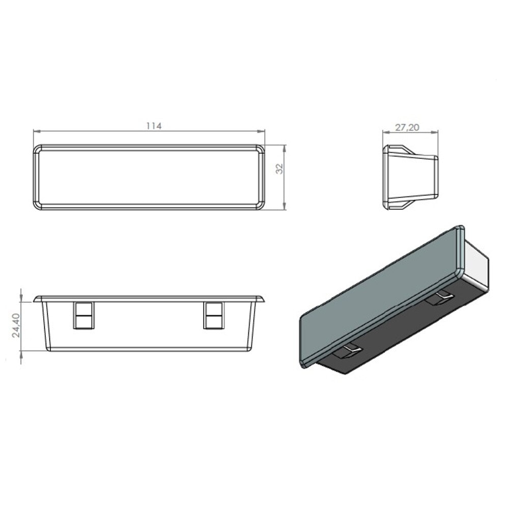 Cooker Hood LED Light 114mm 1.6W