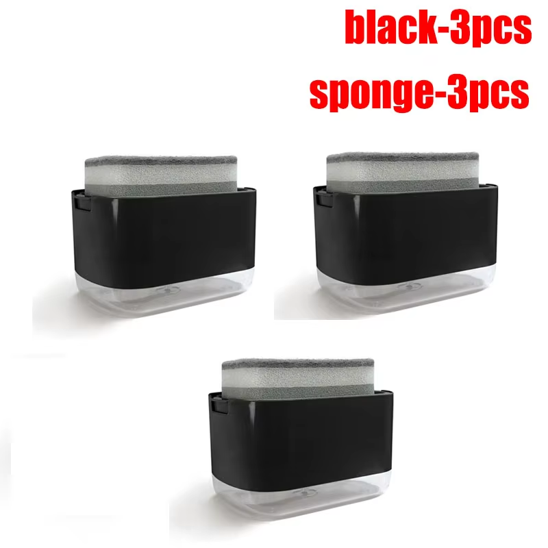 Keittiön pesuaine saippua-annostelija käsien desinfiointiaine annostelija suuri kapasiteetti keittiötarvikkeet pesuallas astianpesu vaahto teline koti: Vaaleankeltainen