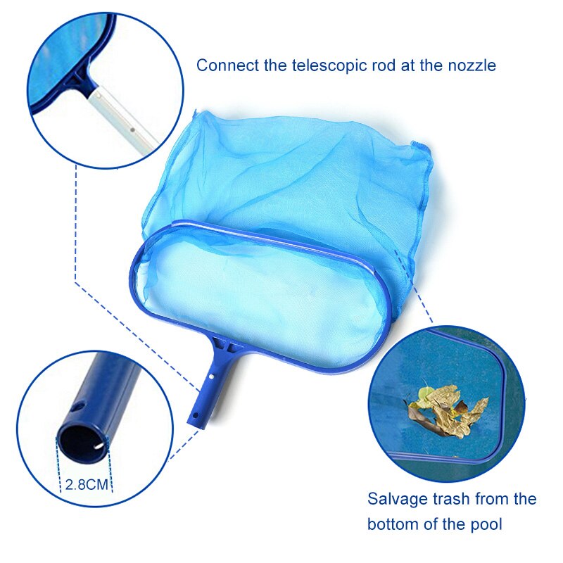 Pool Cleaning Net Tool Salvage Net Mesh Shallow/Deep Water Fishing Net Swimming Pool Net pool accessories