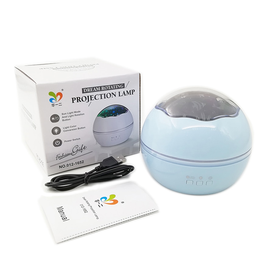 LED Night Light Projector Spin Sterrenhemel Star Ocean World Master Roterende Kinderen Kids Baby Slaap Romantische USB Lamp Projectie