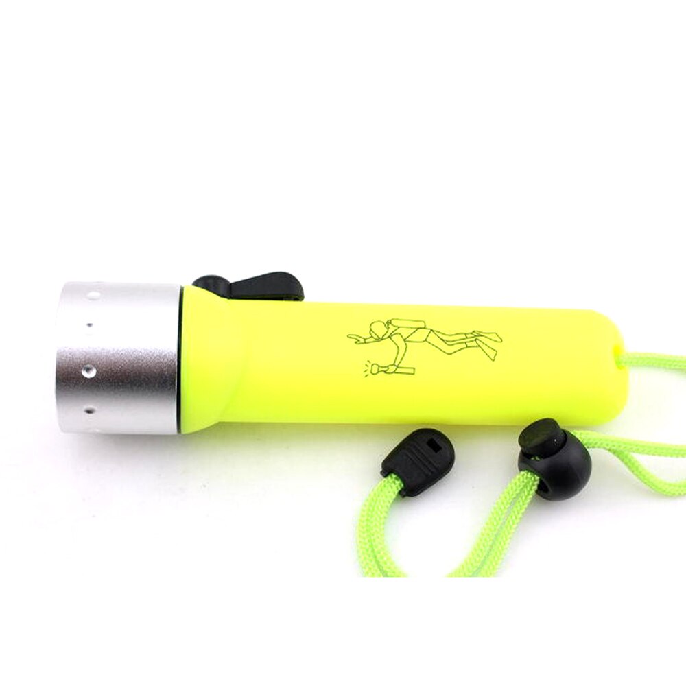 Linterna de buceo superbrillante, luz LED Q5 de 2000LM, resistente al agua, equipo de buceo profundo