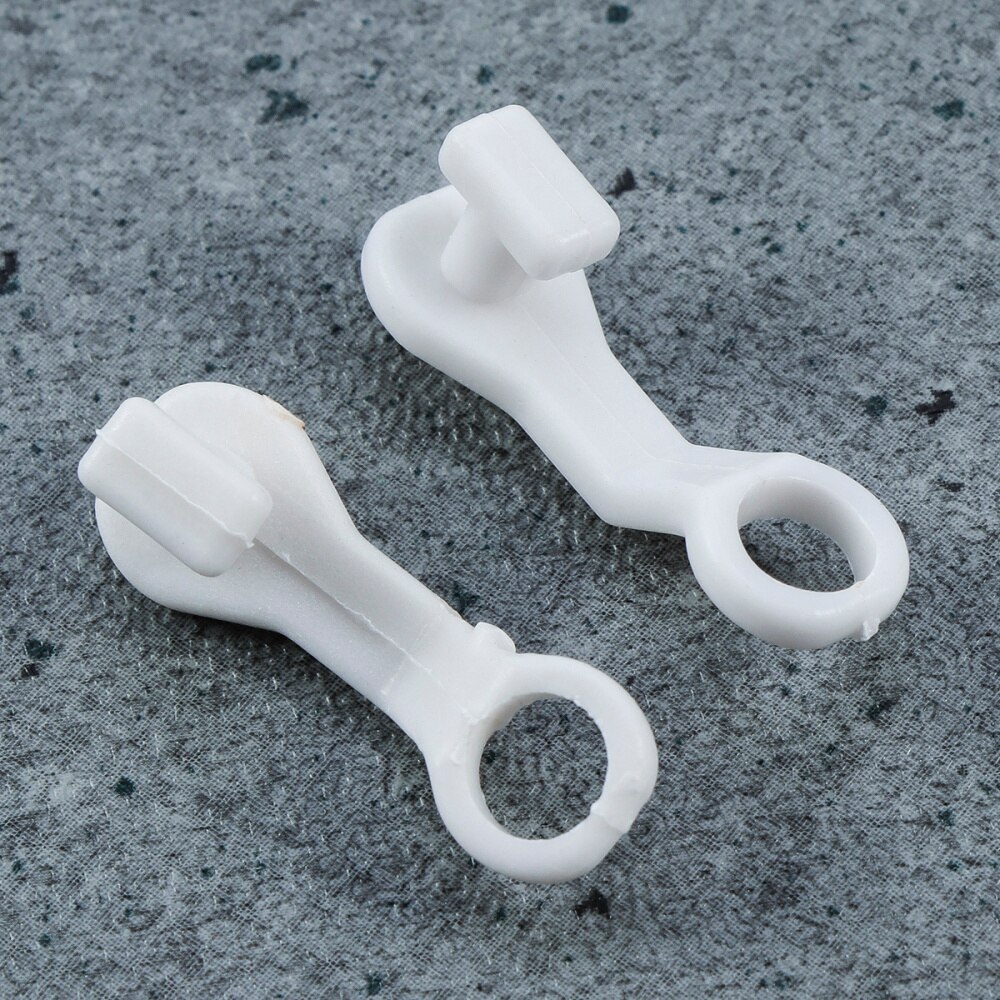 100pcs S Shape Rod Slides Gliders Hooks Shower Window Door Curtain Accessories for Living Room Bathroom Bedroom