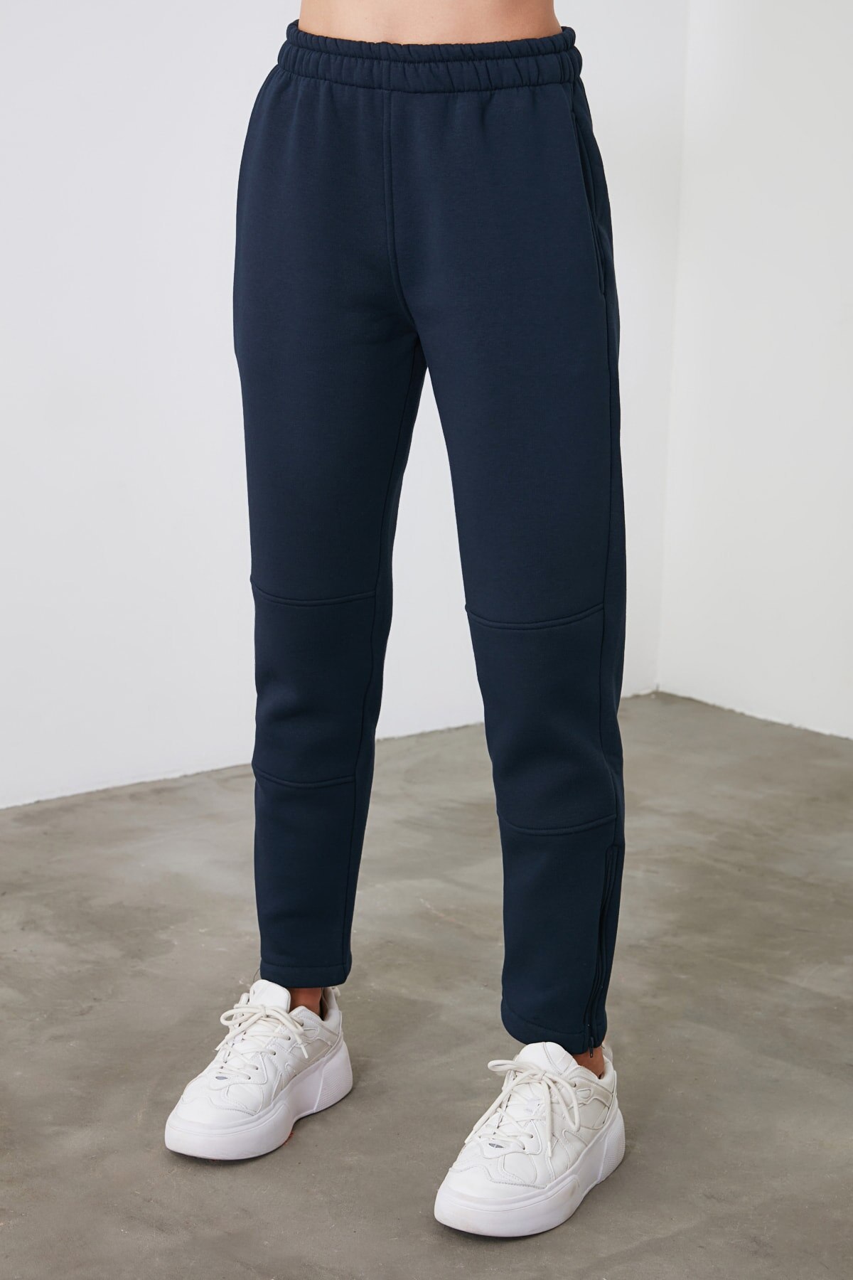 Trendyol Pettitoes Rits Losse Jogger Gebreide Joggingbroek TWOAW21EA0059