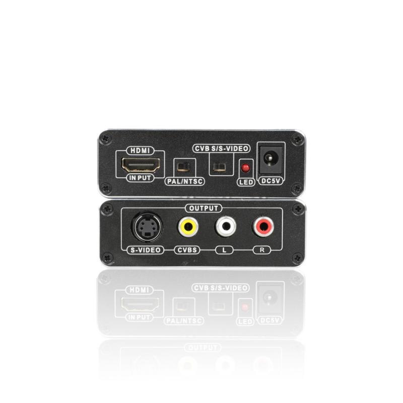 AV/RCA CVBS To HDMI Adapter 4K S-VIDEO Converter MINI AV2 60HDMI Adapter Converter Box Support HDMI2.0B NTSC PAL