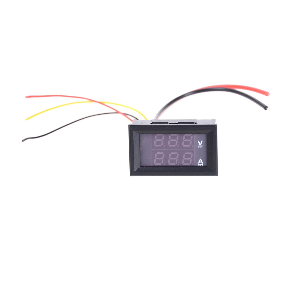 Professionele Dual Led Display Digitale Ampèremeter Voltmeter Gauge Dc 100V 10A Voltmeter Ampèremeter Led Amp