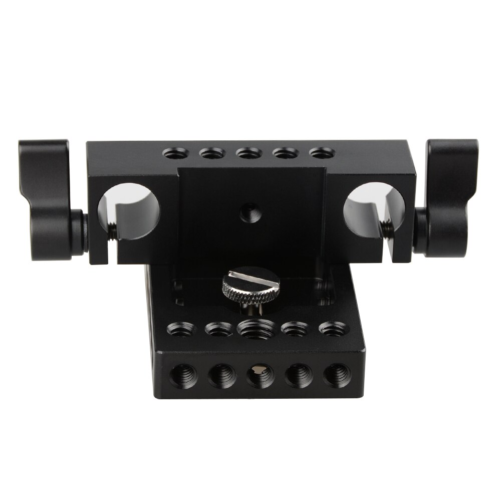 Camvate Camera Basisplaat Met 15 Mm Railblock Voor Dslr Rig 15 Mm Rod Rail Ondersteuning Systeem C1236