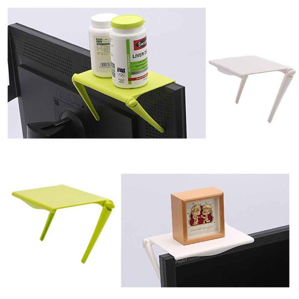 Multifunction Screen Top Storage Top Shelf Rack Holder Desktop Stand Rack Adjustable Screen Caddy Organizer