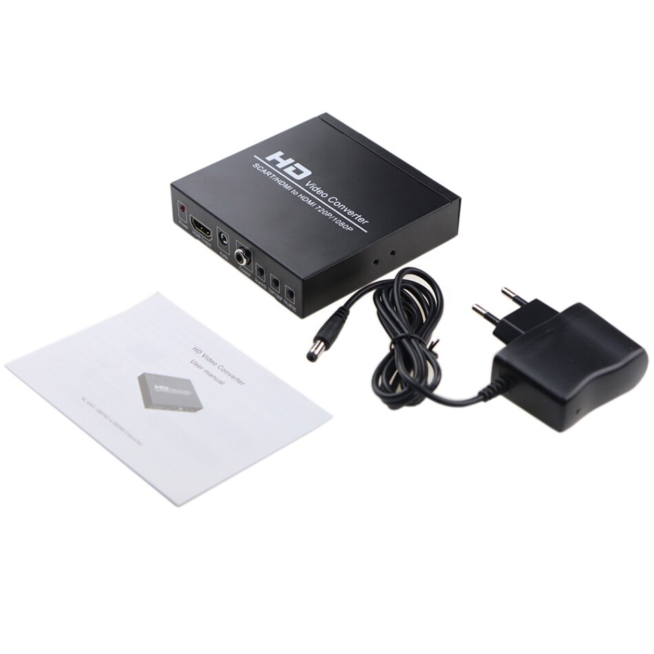 Hdmi-Compatibel Naar Rca Hdmi-Compatibel Converter 3RCA Cvbs Av Composiet Video Audio Adapter Ondersteuning 1080P Pal ntsc