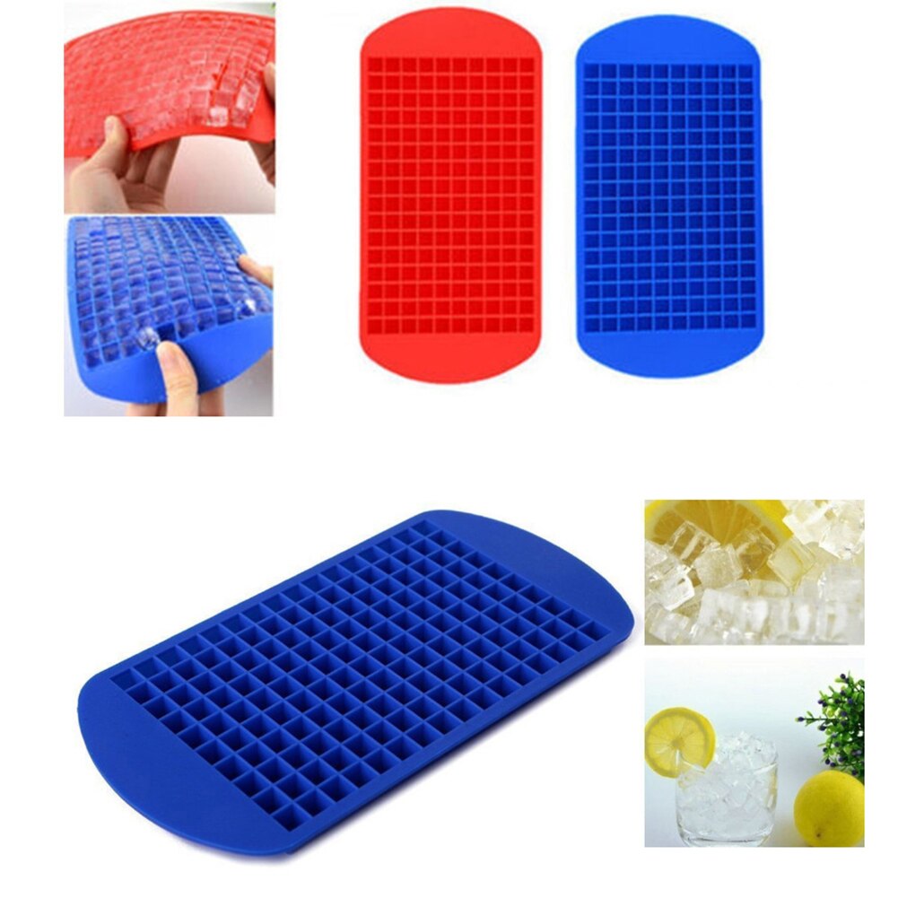 160 Grid Mini Square Ice Square Tray Manufacturer Food Grade Silicone Ice Mold Puddings Makers Chocolate Cake DIY Baking Tools