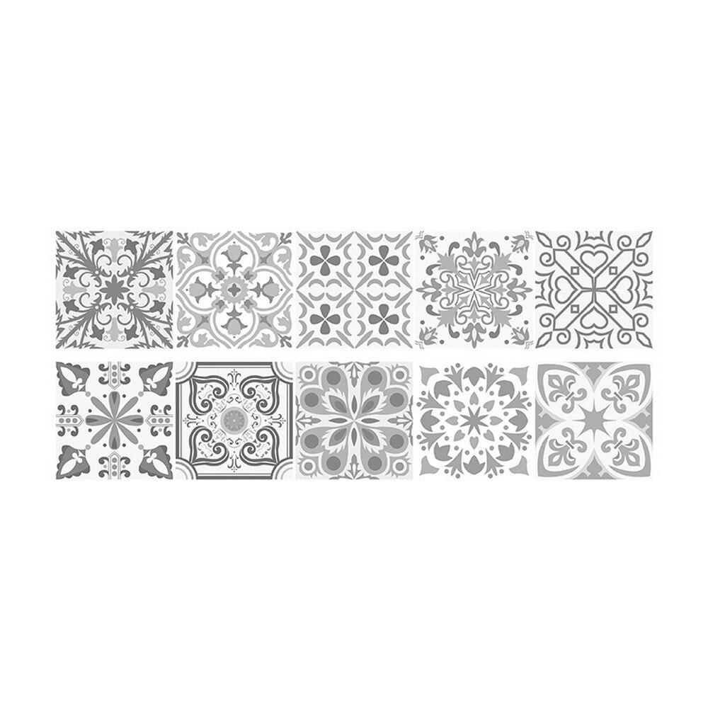 10pcs PVC bathroom anti-slip floor tiles tile floor waterproof stickers wall stickers wall decoration kitchen oil proof wallpape