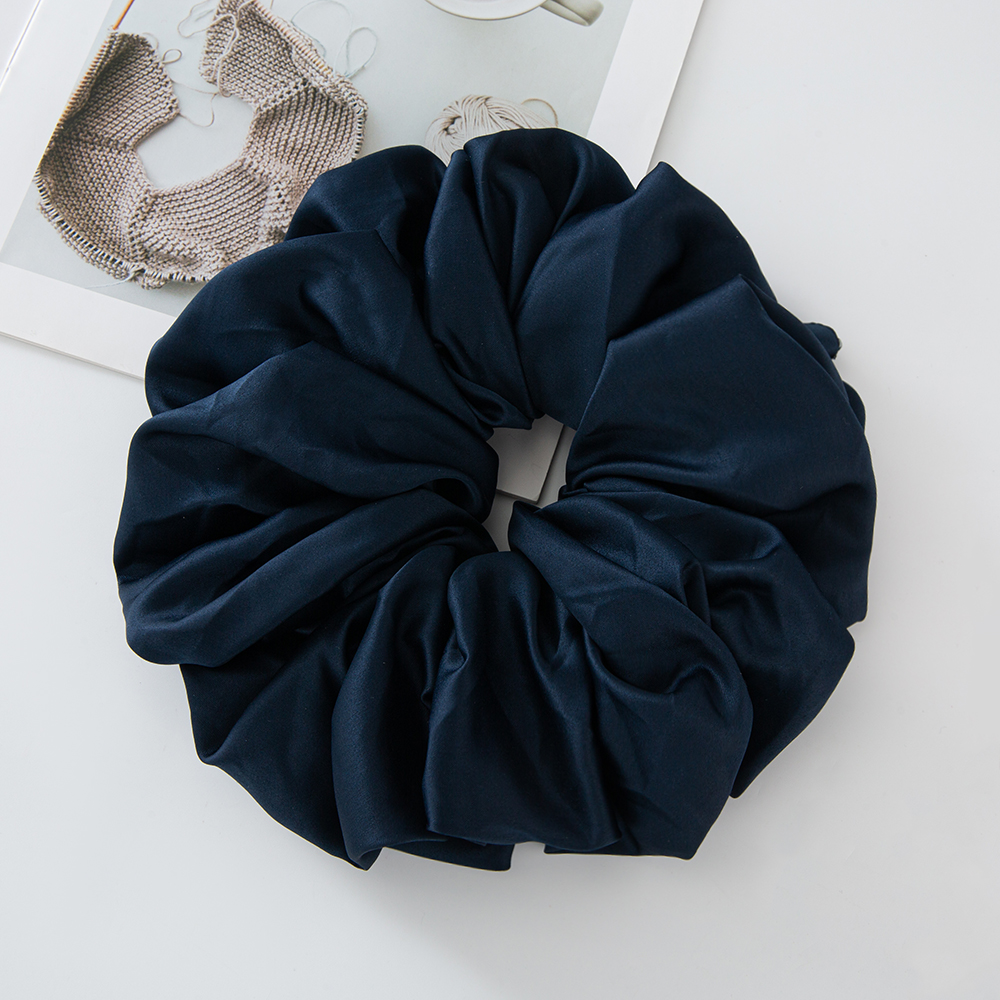 Grandes scrunchies de cetim oversized jumbo scrunchy dormir gigante muçulmano elástico volumizing puro costura laço de cabelo scrunchie