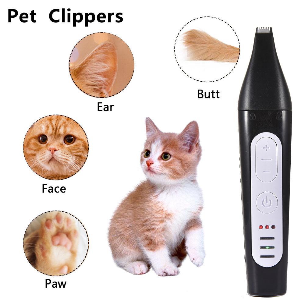 Coupe-ongles électrique 2- en -1 pour chiens et chats, puissance réglable, 3- vitesses, coupe-ongles pour animaux de compagnie