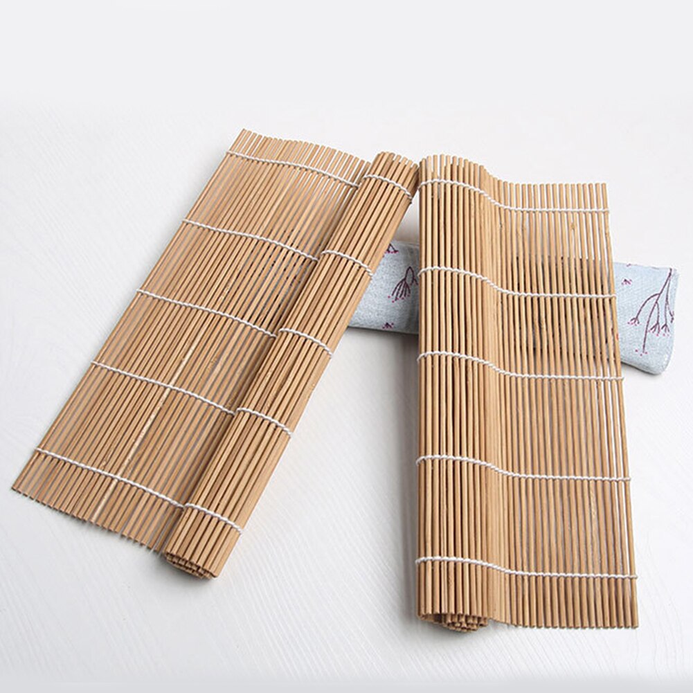 Zestaw robić robienia Sushi maty robić toczenia japońskie narzędzia kuchnia z płócienna torba robić rozrzucania ryżu DIY 5 par pałeczki trwałe bambusowe gotowanie