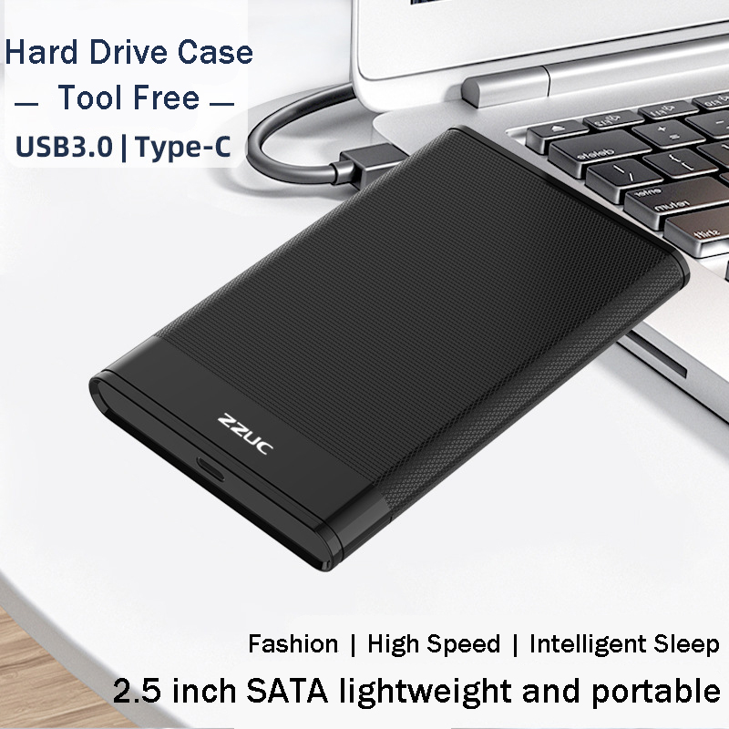 2,5 Werkzeugfreies Festplattengehäuse USB3.0/3.1 Laptop Mechanisches Solid State SSD-Festplattengehäuse TPYE-C 3.1 UTHAI Q6