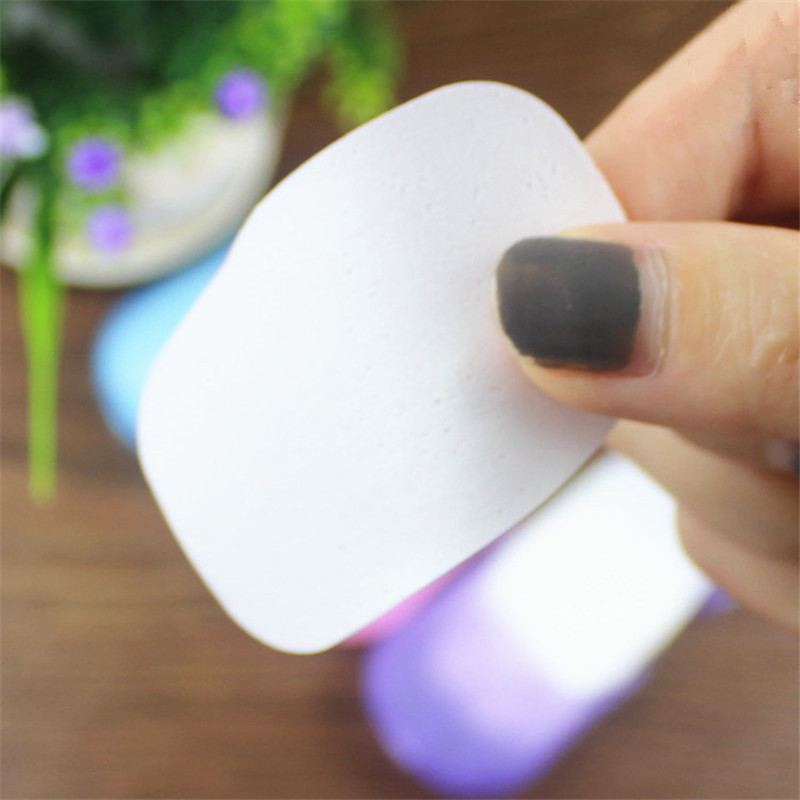 1 pc Doos Draagbare Wassen Slice Sheets Hand Bath Travel Scented Schuimende Papier Zeep