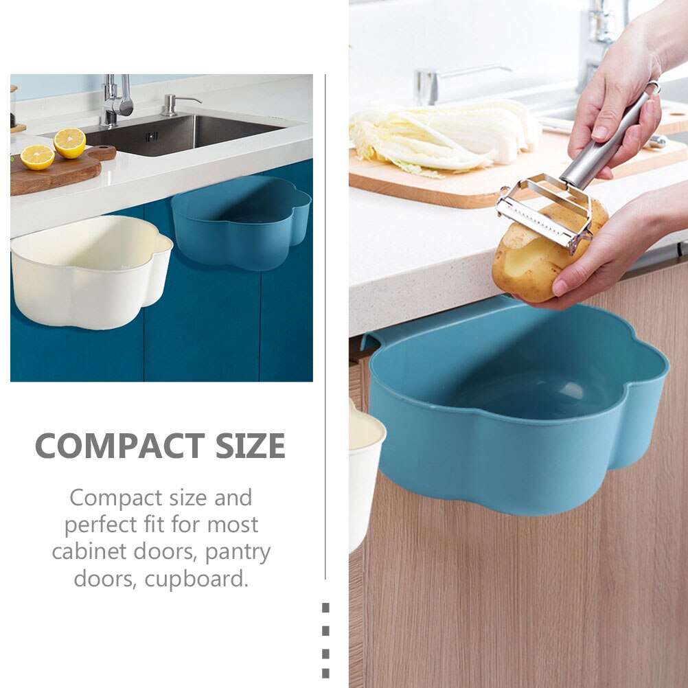 4pcs Hanging Kitchen Waste Bin Mini Garbage Container Small Garbage Bins