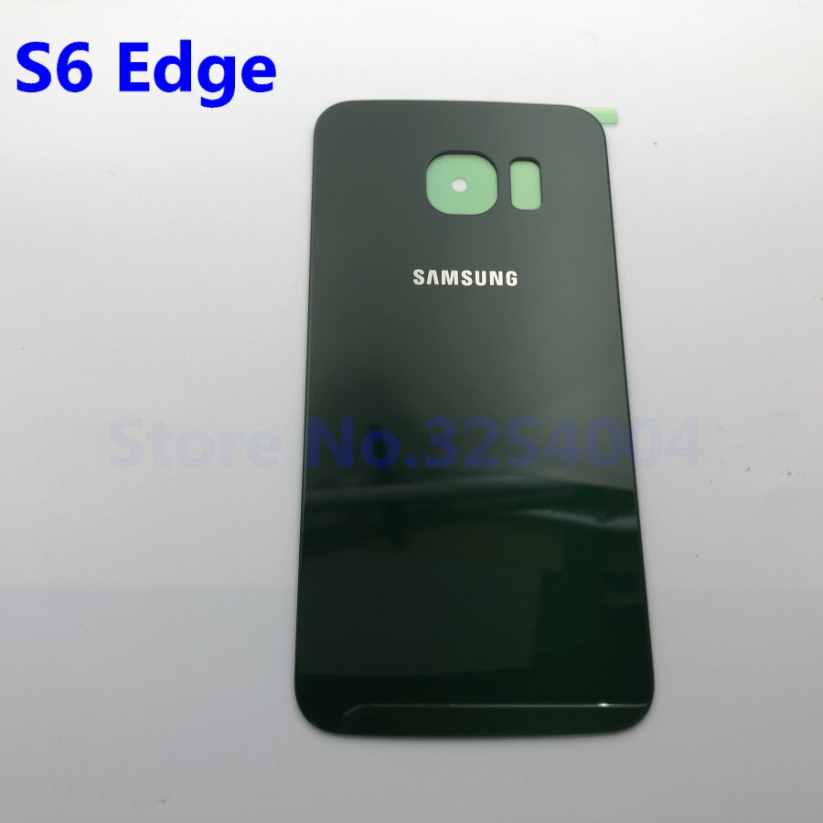 Nueva tapa trasera de la batería para Samsung S6 edge plus G920F G925F G928F carcasa trasera para batería: S6 Edge Green