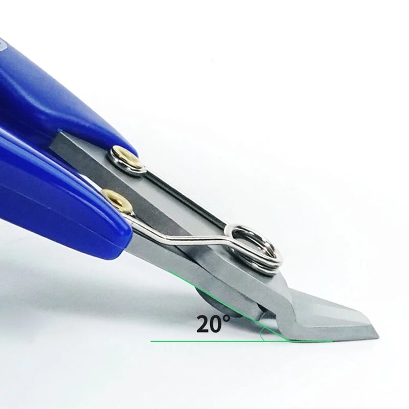 5 "precisión Diagonal azul pinzas para cortar para alambre cortador de Cable de alta dureza HDR 56-58 electrónica de reparación de la palanca herramientas de mano