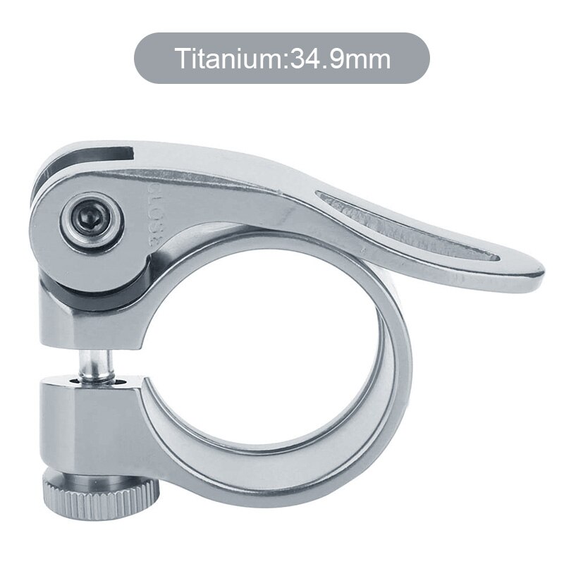 Bike Seatpost Clamp Aluminum Ultralight Quick Release Bicycle Seat Post Clip Bicycle Parts 31.8mm 34.9mm: 34.9mm A