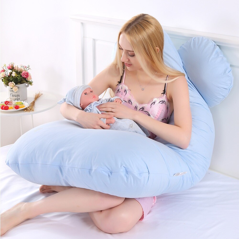 100%  bomulds graviditetspude gravid pude til gravide lang gravid blød kvinde pude u form gravid puder