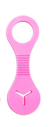 Pvc hund bajspåse hållare husdjur hund bil bajshållare hållbar hund dragrep fördelare hundar koppel dispenser rengöringsmateriel: Rosa