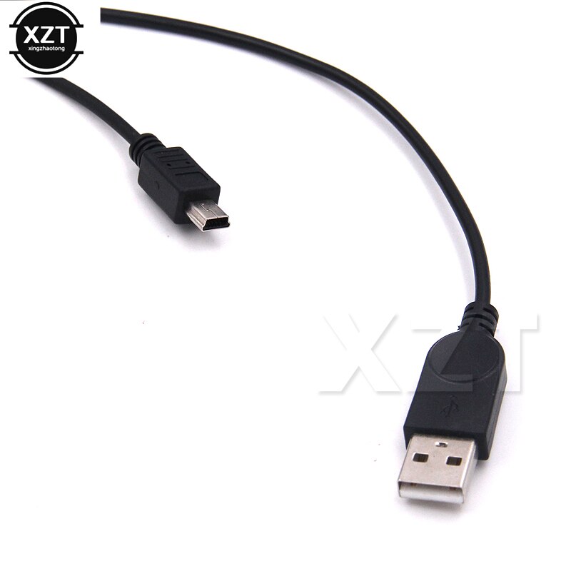 Short 30cm Mini B USB Male to USB Female Host OTG + USB Power Cable Y Splitter cable for MP3 MP4 Phone