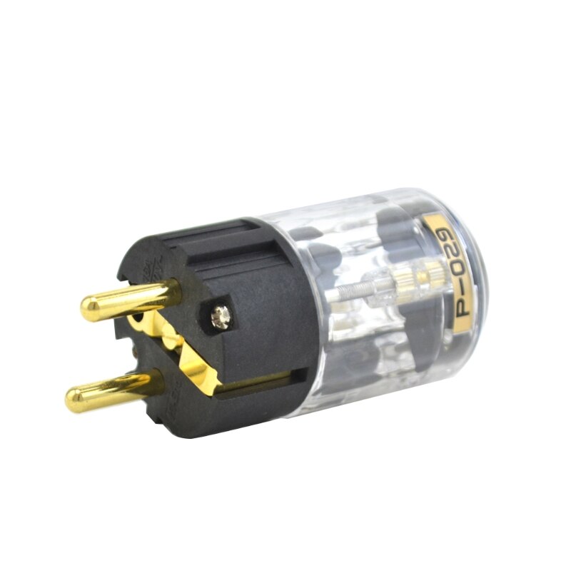 1Set P-029 En C-029 Fine Koper Verguld Eu Versie Stekker Voor Iec Connector Netsnoer Kabel Stekkers