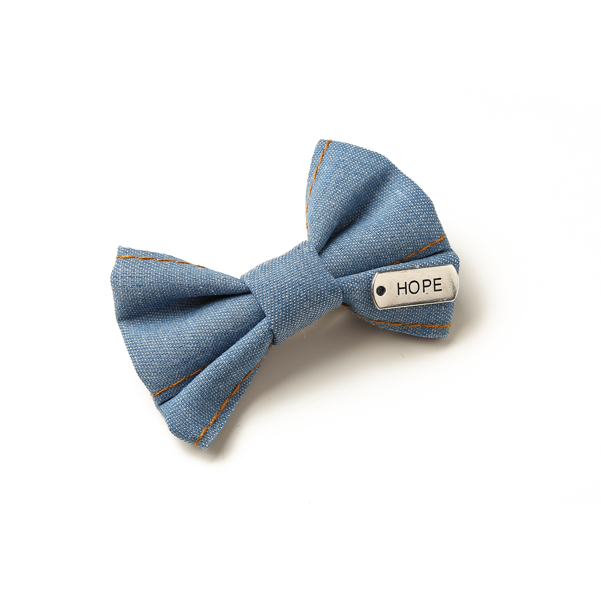 Denim Hair Clip Hairpins French Barrettes Clip Cool Girls Korean Handcraft Style Hair Accessories for Girls: WHITE
