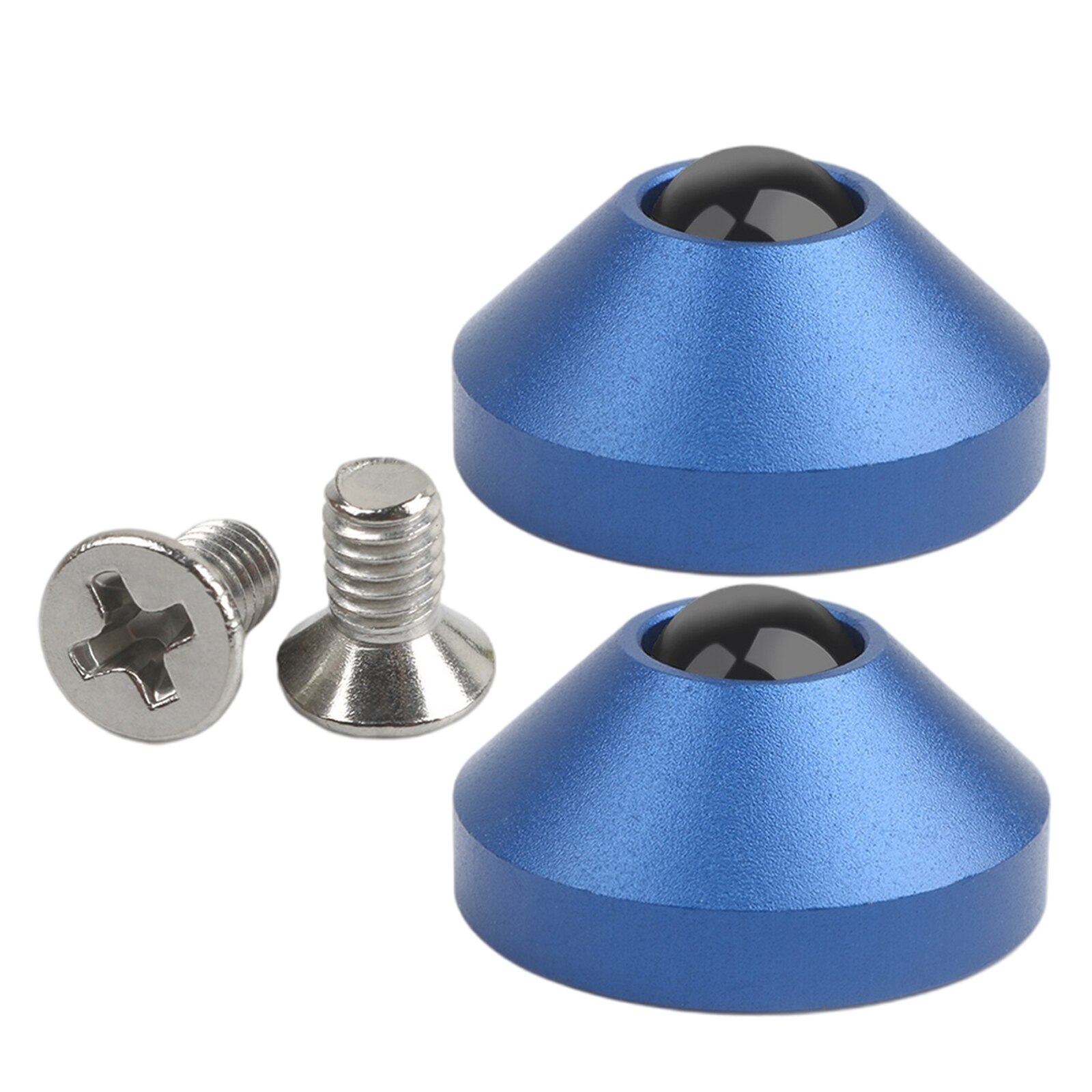 2Pcs Mechanical Keyboard Cone Feet Aluminum Alloy, Premium Material: Blue