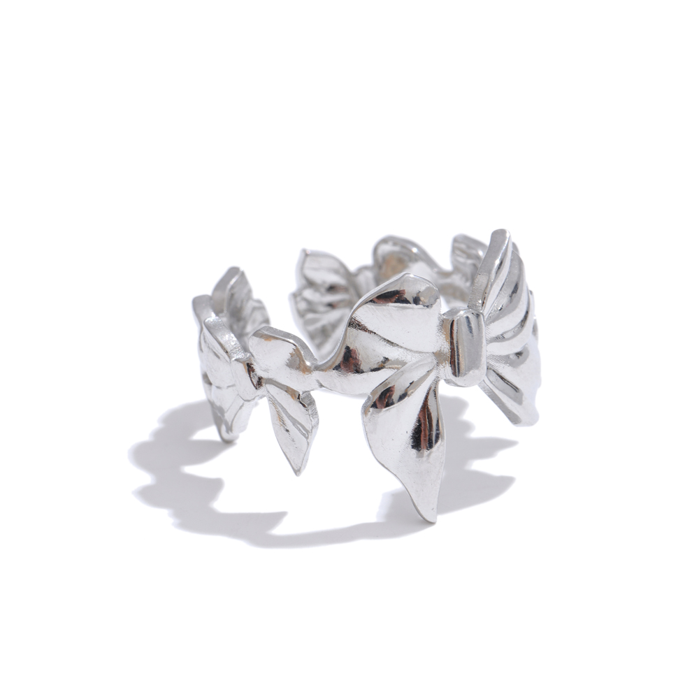 Anillo chapado en PVD de Color dorado ajustable abierto con flor de océano Yhpup para mujer, joyería de acero inoxidable a la , accesorios al por mayor: Rosa