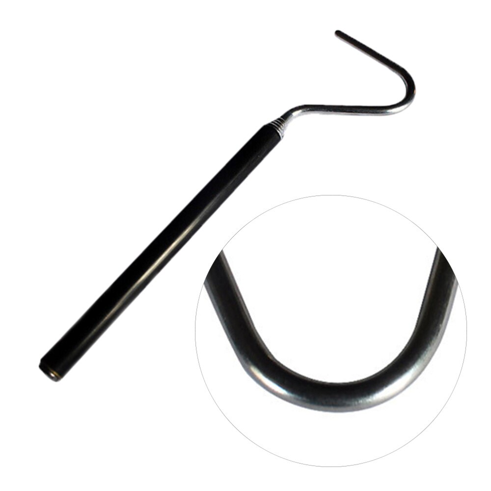 Stainless Steel Snake Hook Adjustable Long Handle Catching Tools Trap Tong 66cm