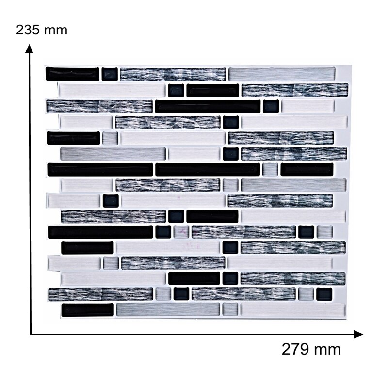 Self Adhesive Vinyl Wallpaper 3D Peel and stick Wall Brick Tile for bathroom and kitchen backsplash - 1 Sheet: 24073