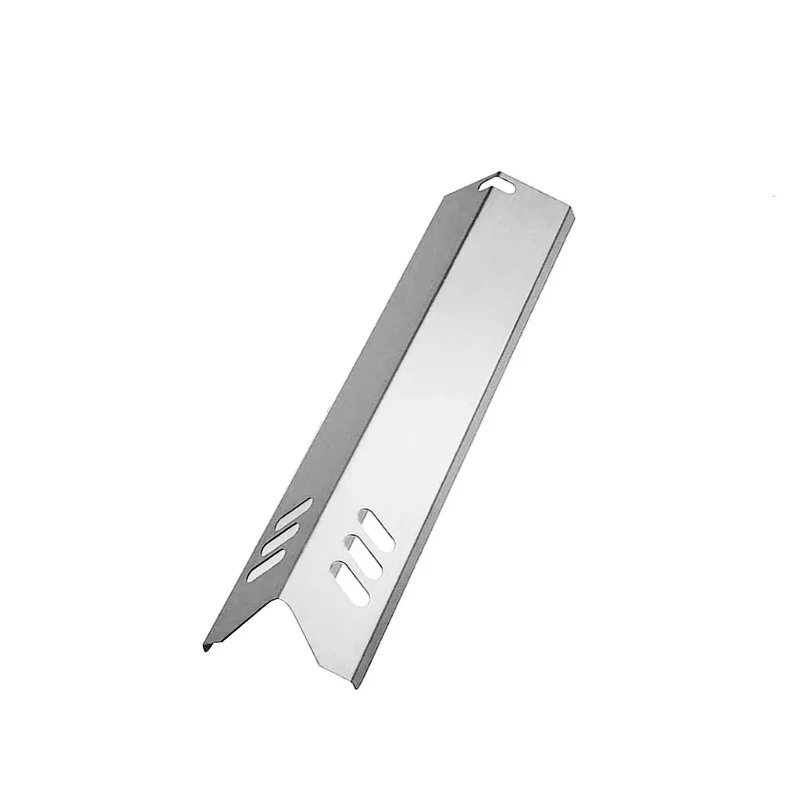 Universal 15 Inch Grill Heat Tents Shields Stainless Steel for Gas Grill Burners Cover Flame Tamers Grill Replacement Parts: black