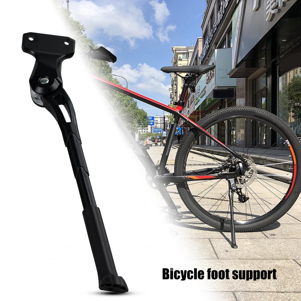 Solid Bike Side Stand High Strength Aluminum Alloy Adjustable Length Kick Stand Cycling Supplies