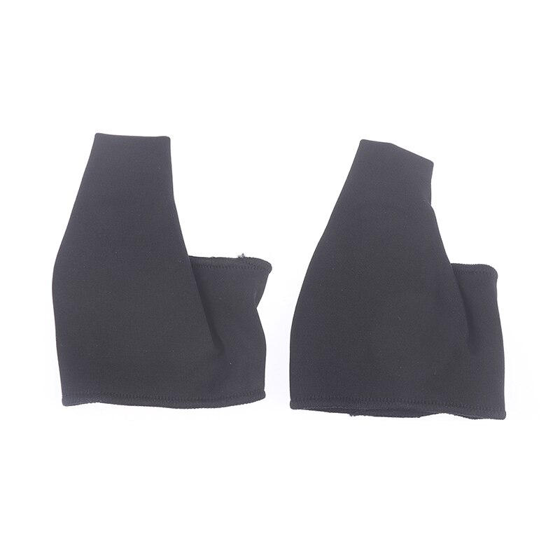 1 paar Toe Separator Hallux Valgus Bunion Corrector Orthesen Fuß Knochen Daumen Teller Korrektur Socke Haarglätter Brace 2 Größe: L Black