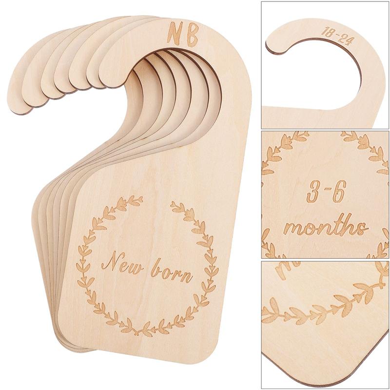 7 stk tre baby skap avdeler klut organisator barnehage spedbarn garderobe skiller baby skap størrelse avdeler baby kleshenger