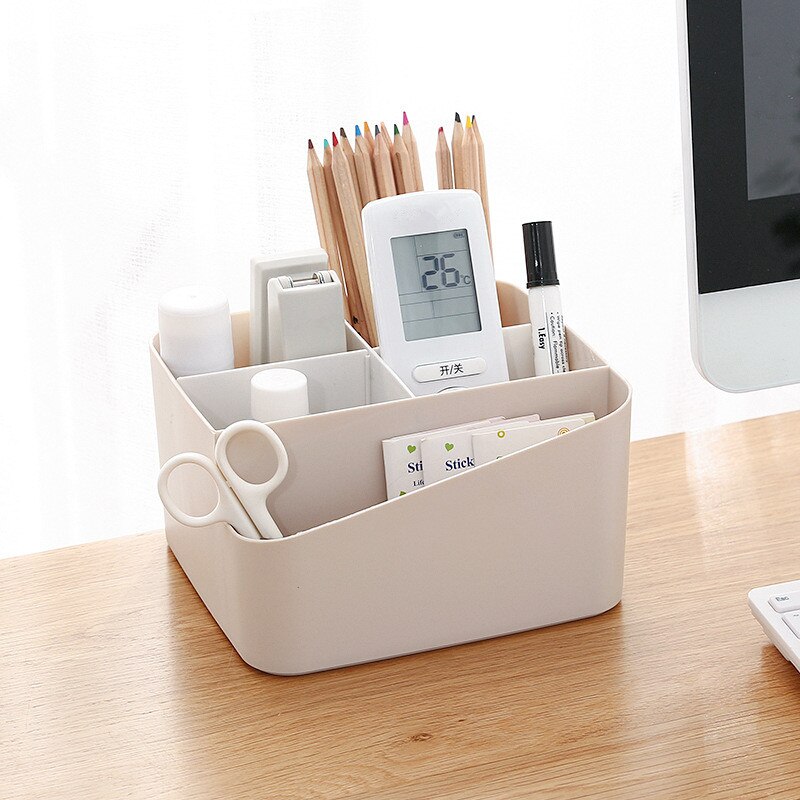 Multifunction Tissue Box Home Desktop Cosmetics Storage Case Remote Control Holder