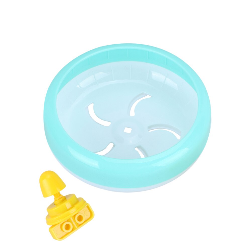 1Pc 14cm Multipurpose Wide Suitability Hamster Mice Gerbil Rat Exercise Wheel PP Run Disc Small Animal Pet Toy(Pi: Blue
