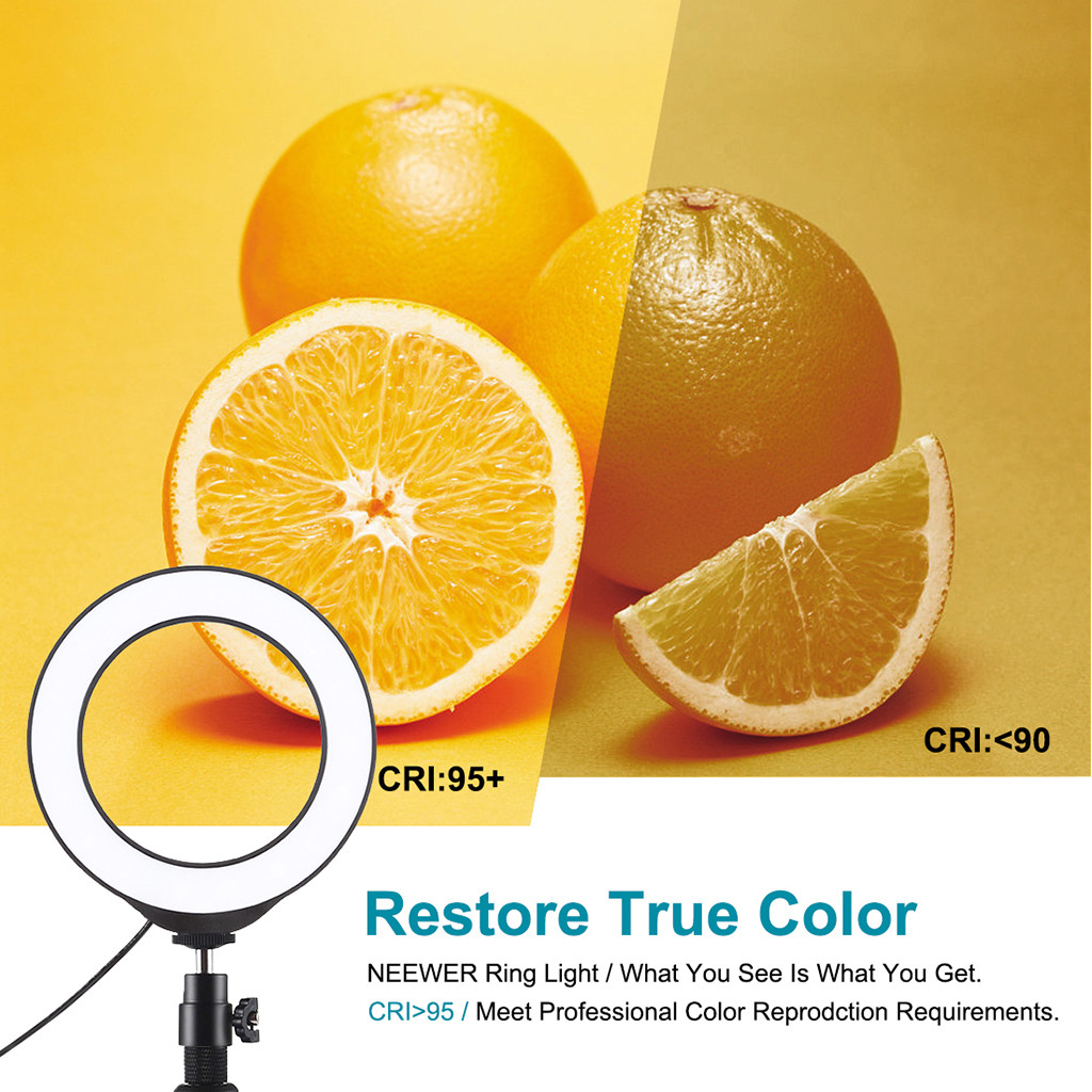 Ring Light 6.2 inch Dimmable RGB Ring Light for Makeup Video Desktop Led Ring Light