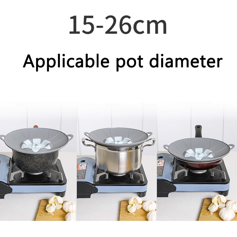 Deckel Für Pfanne Silikon deckel verschütten Stopper Abdeckung Für Topf Pfanne Küche Zubehör Kochen Werkzeuge Blume Kochgeschirr Küche Zubehör